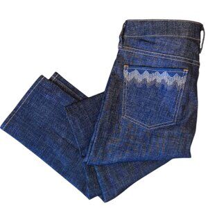 Holding Horses the claire straight leg embroidered jeans